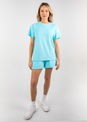L'COUTURE Tees & Tanks SoCal Sorbet Terry Tee Blue