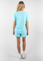 L'COUTURE Tees & Tanks SoCal Sorbet Terry Tee Blue