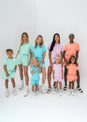 L'COUTURE Tees & Tanks SoCal Sorbet Terry Tee Blue