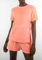 L'COUTURE Tees & Tanks SoCal Sorbet Terry Tee Coral
