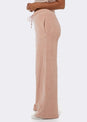 L'COUTURE The Feels Velour Relax Pants Rose Dust