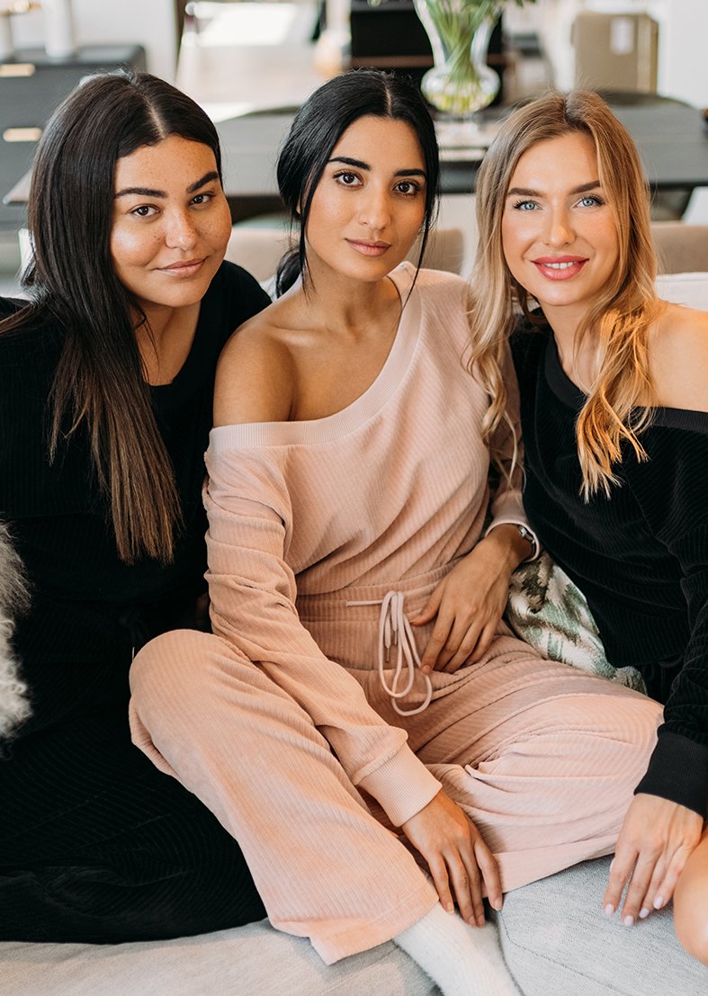 L'COUTURE The Feels Velour Relax Pants Rose Dust