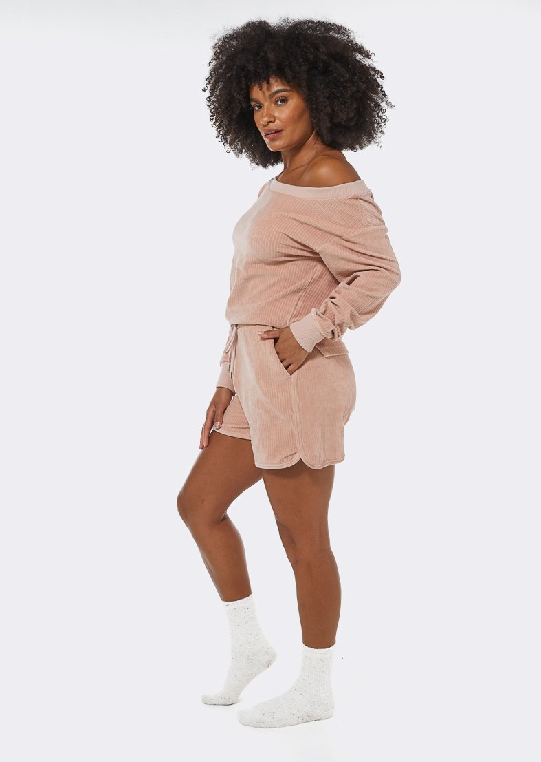 L'COUTURE The Feels Velour Short Rose Dust