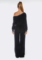 L'COUTURE The Feels Velour Top Black