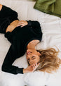 L'COUTURE The Feels Velour Top Black
