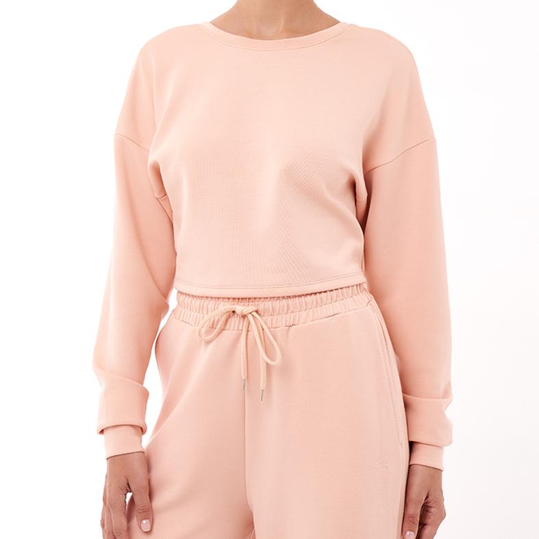 L'COUTURE Tops All-Around Lounge Long Sleeve Reversible Top Rose
