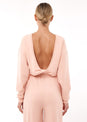 L'COUTURE Tops All-Around Lounge Long Sleeve Reversible Top Rose