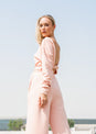 L'COUTURE Tops All-Around Lounge Long Sleeve Reversible Top Rose