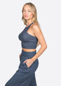 L'COUTURE Tops Elemental Lounge Tank Anchor Grey
