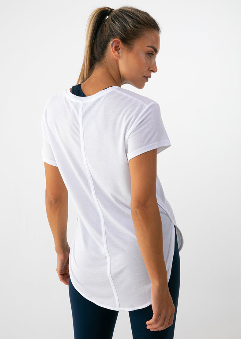 L'COUTURE Tops Elevate Slouch Tee White