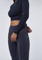 L'COUTURE Tops Vitality Long Sleeve Wrap Top French Navy