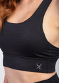 L'COUTURE Untamed Bra Crocodile Print Black