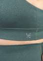 L'COUTURE Untamed Bra Crocodile Print Jungle Green