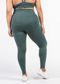 L'COUTURE Untamed Legging Crocodile Print Jungle Green