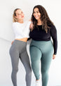 L'COUTURE Untamed Legging Crocodile Print Jungle Green