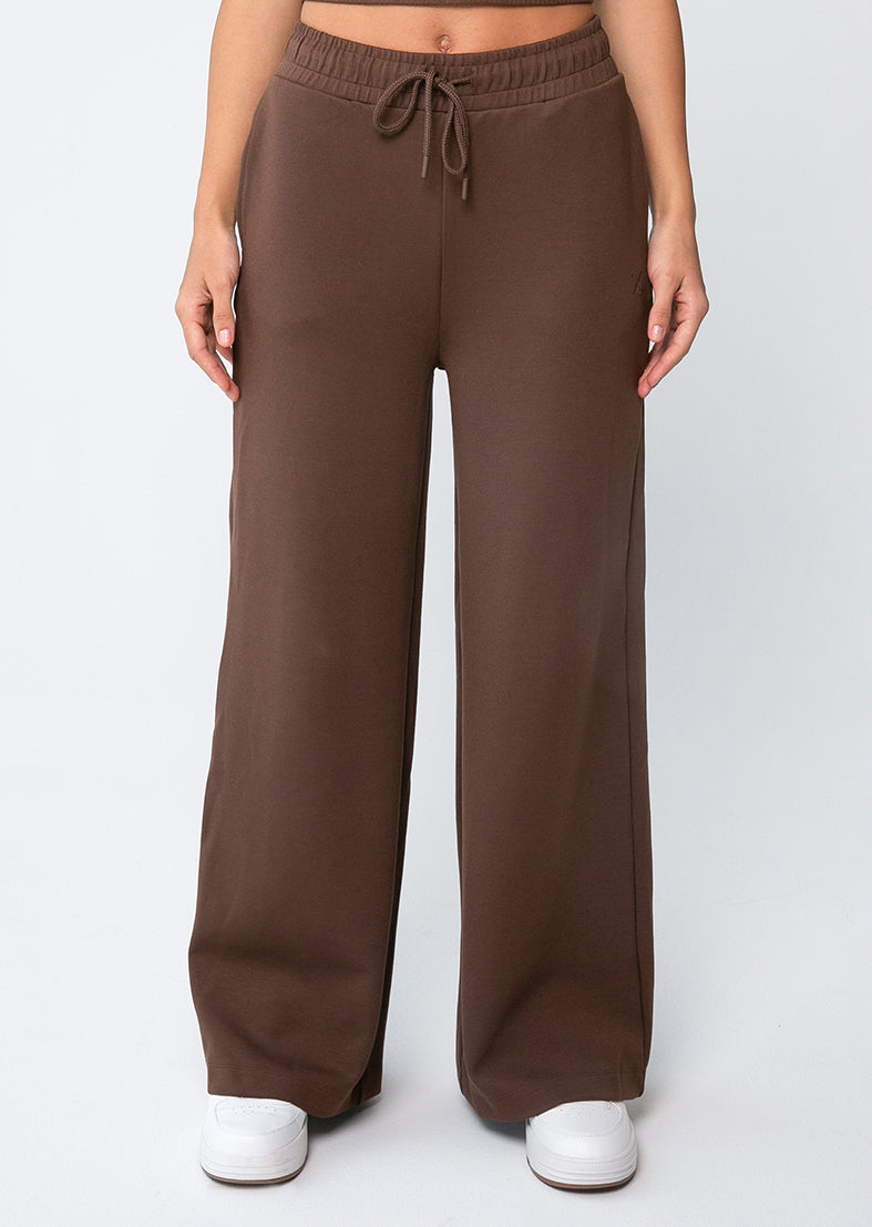 L'COUTURE Wide Leg Trouser All-Around Lounge Wide Leg Trouser Chocolate